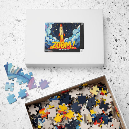 Rocket Zoom Puzzle - Pop Art Jigsaw Game, Fun Family Activity, Home Entertainment, Space-Themed Gift, Educational Toy, Adult Puzzle Puzzle The Puzzle Chest