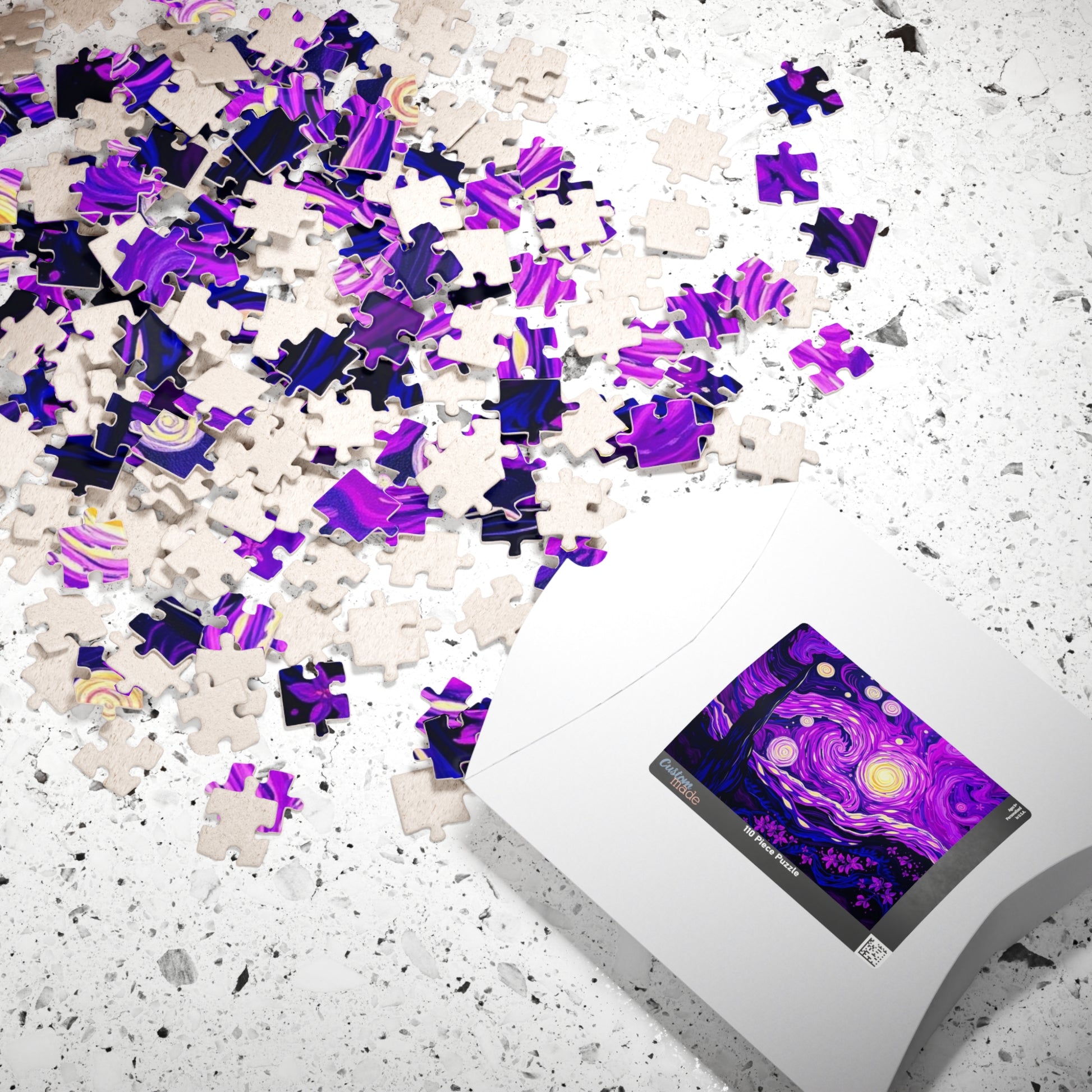 Starry Night Jigsaw Puzzle, Relaxing Art Puzzle for Adults, Home Entertainment Gift for Art Lover Family Game Nights Puzzle The Puzzle Chest