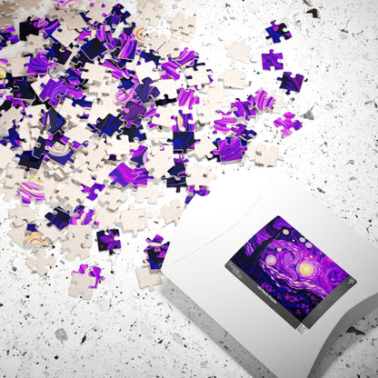 Starry Night Jigsaw Puzzle, Relaxing Art Puzzle for Adults, Home Entertainment Gift for Art Lover Family Game Nights Puzzle The Puzzle Chest