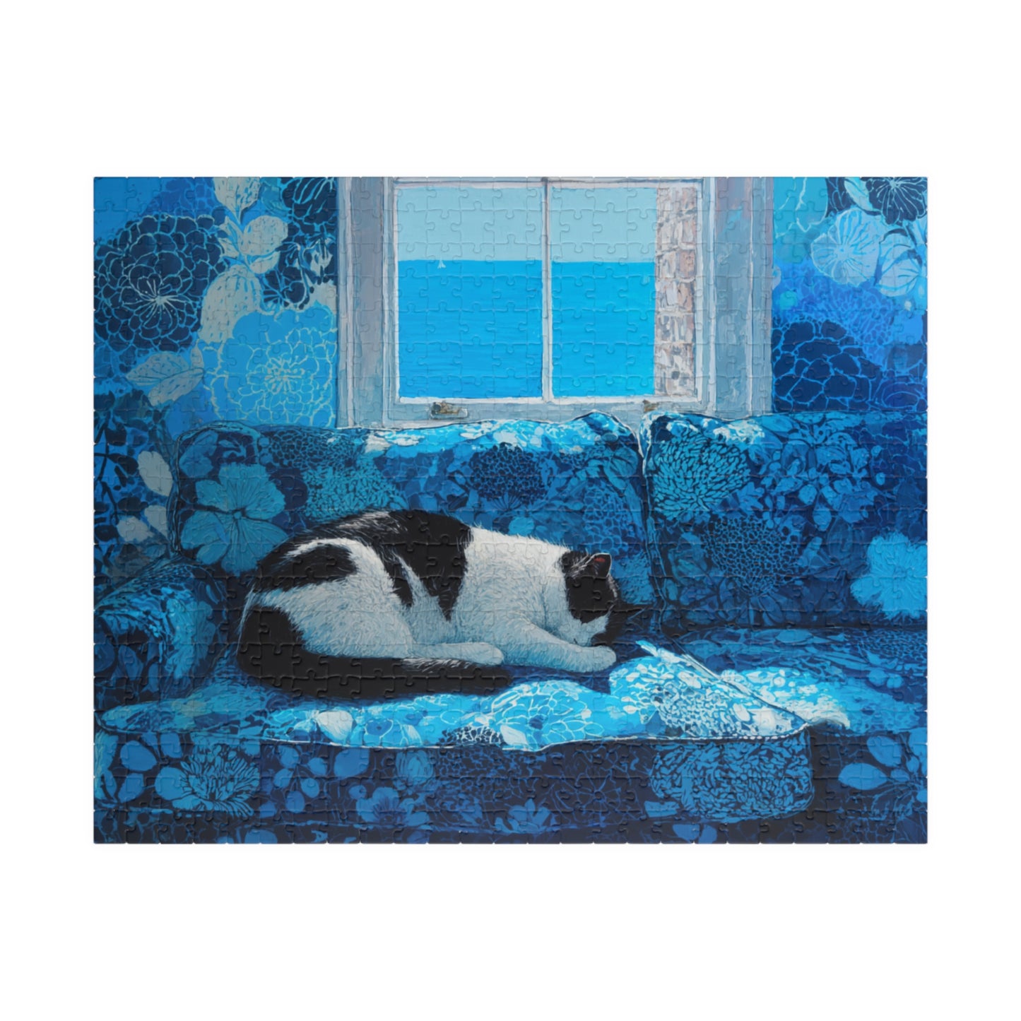 Matisse’s Dream Cat – Seaside Fauvist Cat Jigsaw Puzzle, Animal Theme Artistic Puzzle for Adults Puzzle The Puzzle Chest