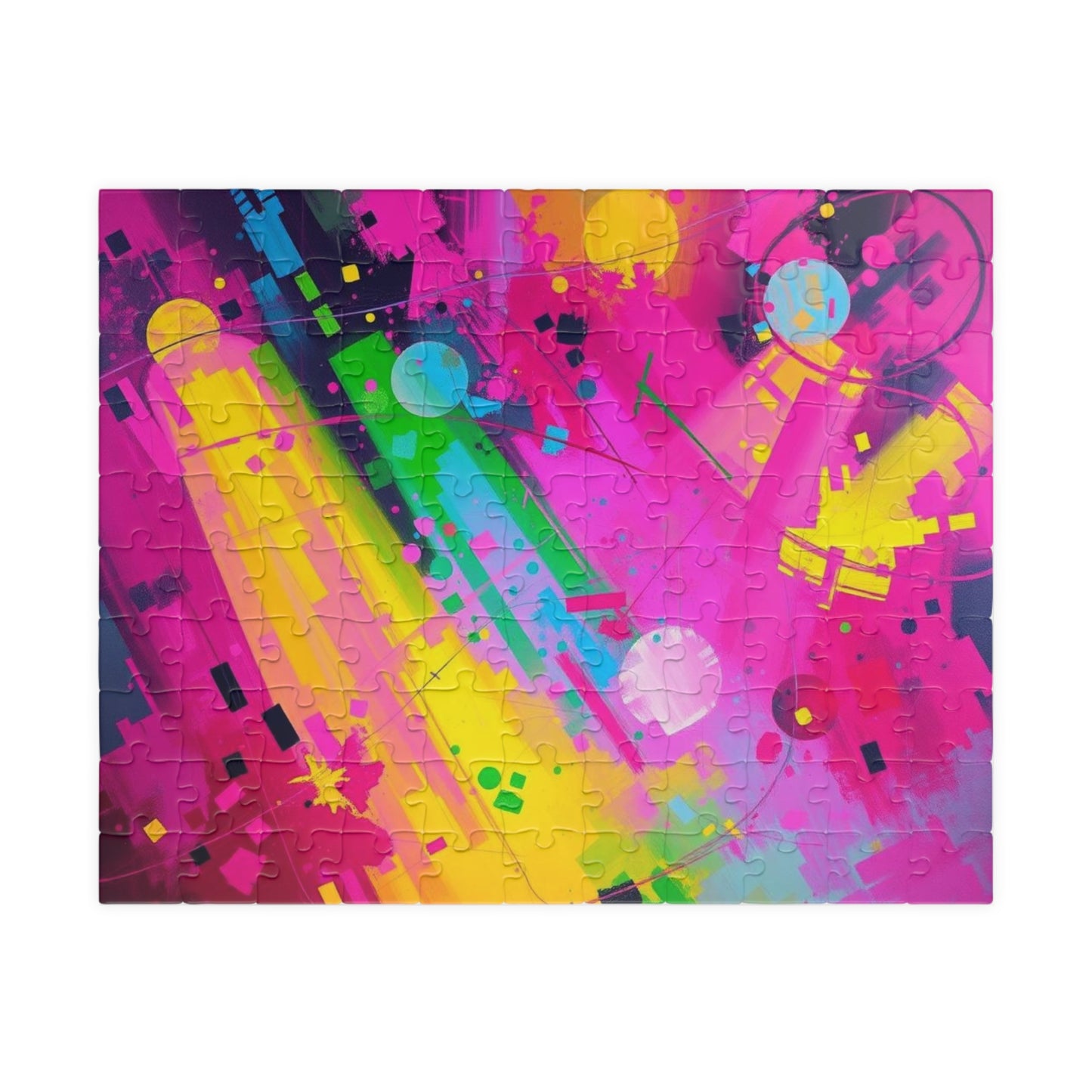 Vibrant Abstract Puzzle - Colorful Jigsaw Game for Adults 110 pcs (Horizontal) Puzzle The Puzzle Chest