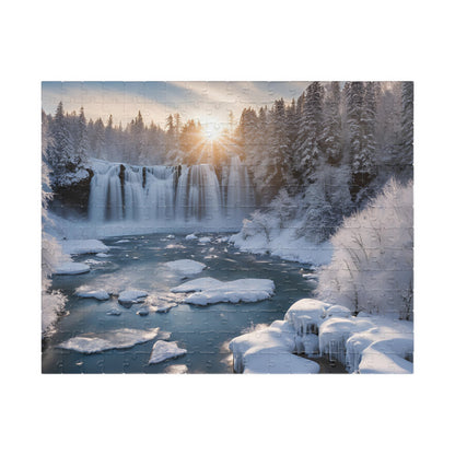 Niagara Falls Winter Landscape Puzzle, 110-1014 Piece, Famous Historical Landmark Jigsaw Game, Creative Activity for Puzzle Lover, Giftable 252 pcs (Horizontal) Puzzle The Puzzle Chest