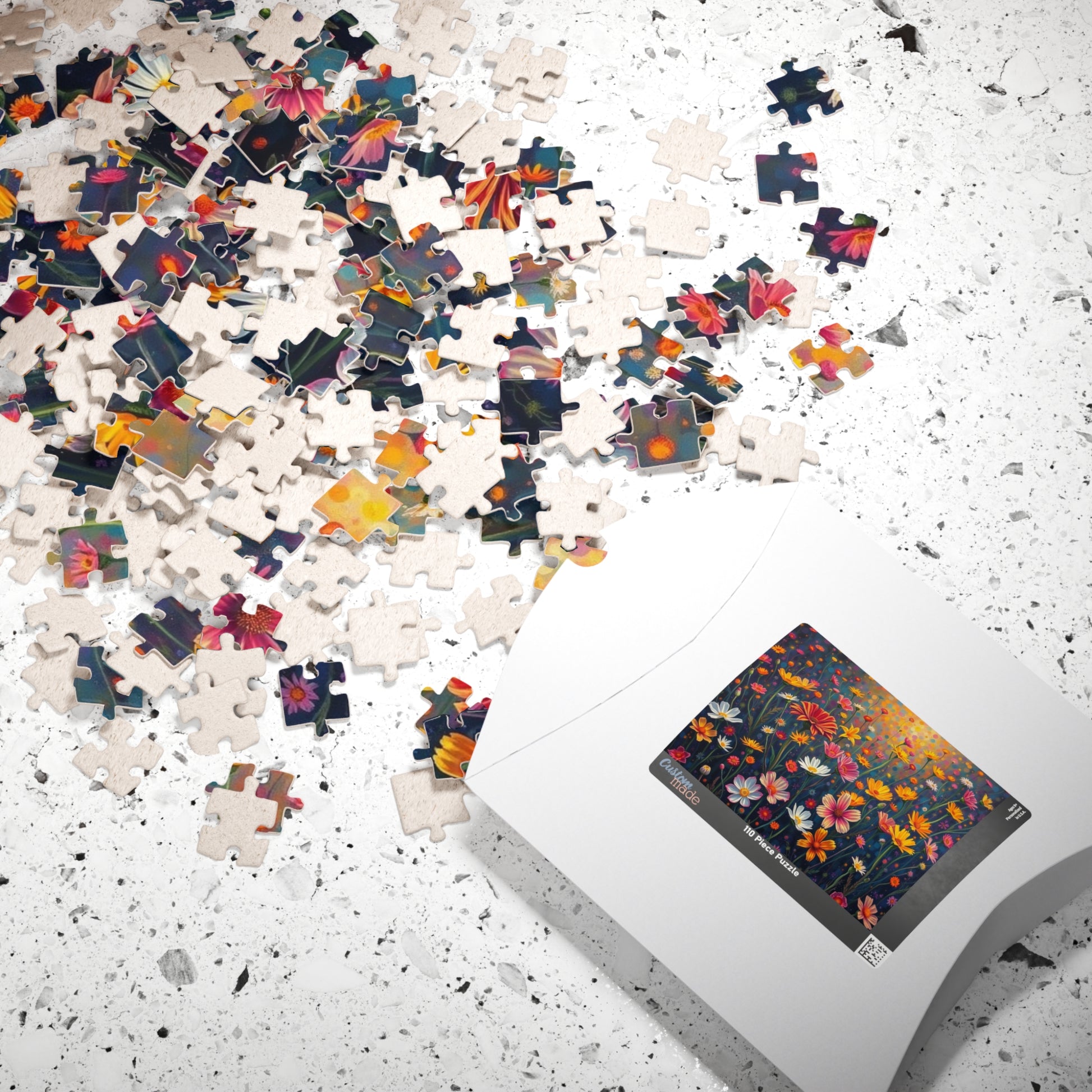 Floral Garden Puzzle, Jigsaw Puzzle for Adults, Fun Family Activity, Gift for Birthday, Relaxing Indoor Game, Brain Teaser, Mindfulness Puzzle The Puzzle Chest