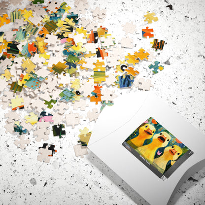 Three Yellow Ducklings Puzzle 110/252/520/1014 Piece | Cute Farm Animal Jigsaw Puzzle The Puzzle Chest