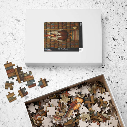 Chicken Librarian Jigsaw Puzzle, Bird Puzzle Ideal for Fun Family Activity, Gifts, Game Night, Animal Lovers, Book Enthusiasts Puzzle The Puzzle Chest
