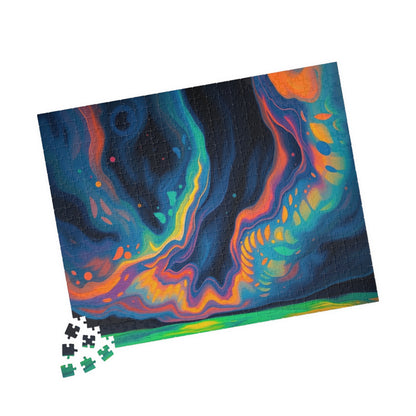Vibrant Abstract Jigsaw Puzzle, Fun Family Indoor Activity, Gift for Kids and Adults, Puzzle Lovers Gift for Friends Puzzle The Puzzle Chest