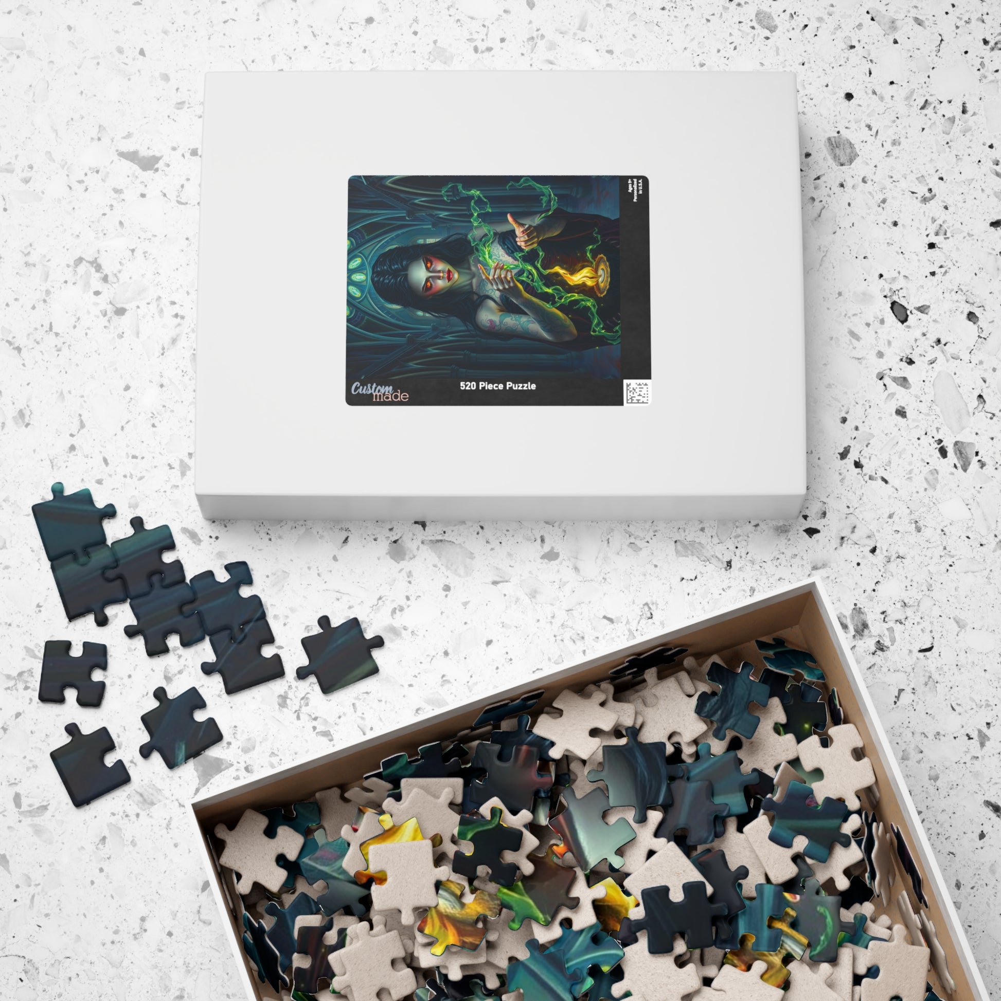 Mystical Sorceress Puzzle | Enchanted Fantasy Dark Art Jigsaw Game | Perfect Gift for Halloween, Puzzle Lovers, Home Decor and Collectors Puzzle The Puzzle Chest