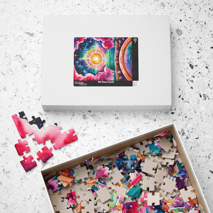 Galactic Sunrise Jigsaw Puzzle, Space Themed Puzzle with Stars Nebulae and Asteroids, Family Game Night Activity, Puzzle Enthusiast Hobbyist Puzzle The Puzzle Chest