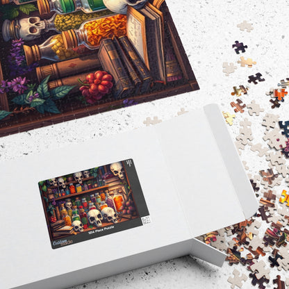 Skull Potion Shop Puzzle - Halloween Decor, Gift for Puzzle Lovers, 110 to 1014-Piece Fun, Perfect for Family Game Night, Gothic Home Decor The Puzzle Chest