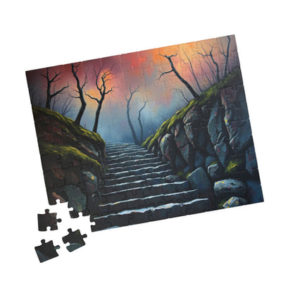 Steps Into Oblivion Jigsaw Puzzle for Adults, Gothic Puzzle, Dark Fantasy Landscape Puzzle Gift for Puzzle Lover, Game Night, Mindful Hobby Puzzle The Puzzle Chest
