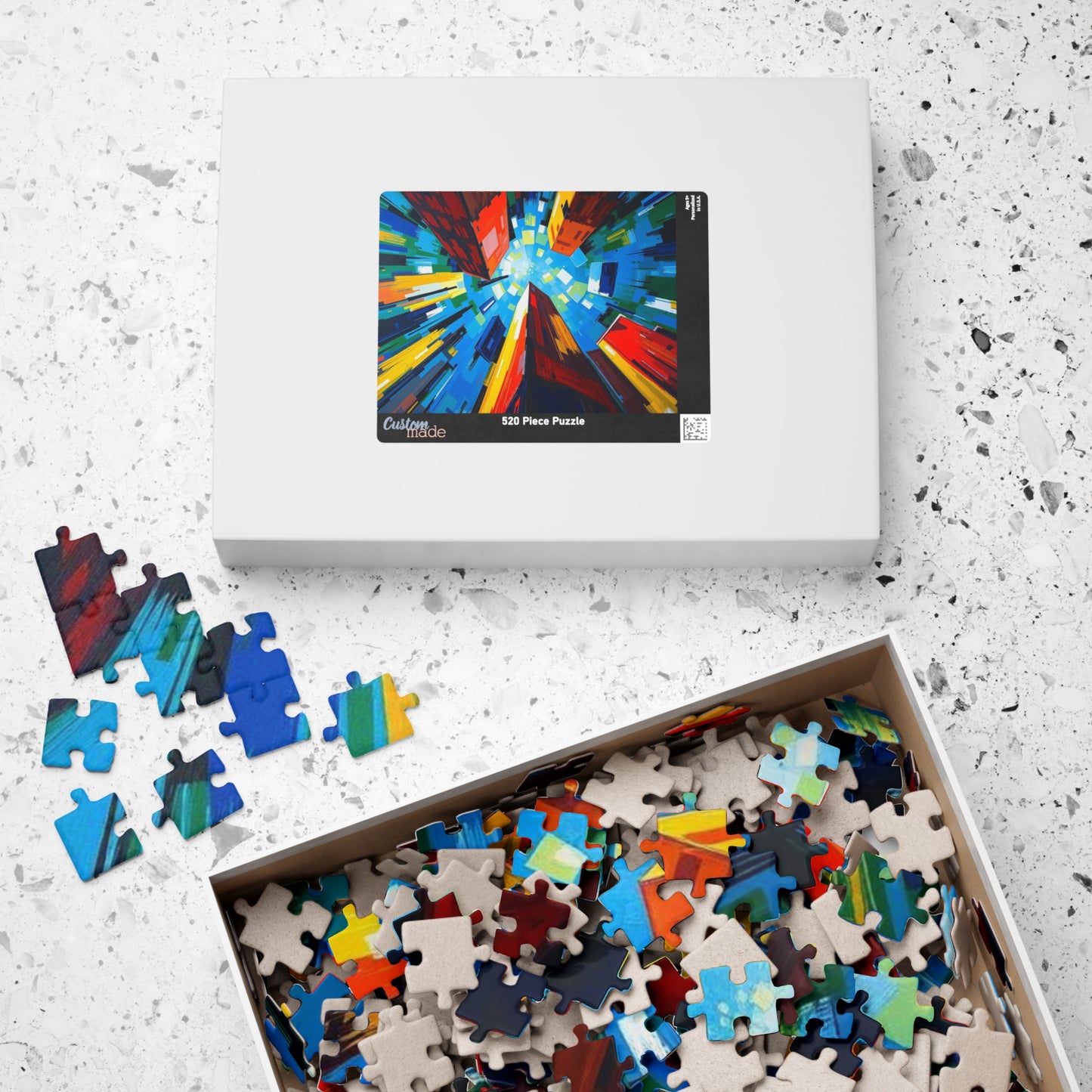 Colorful Cityscape Puzzle - Abstract Jigsaw Game for Fun Family Activity, Gift for Friend, Home Entertainment, Game Night Essential Puzzle The Puzzle Chest
