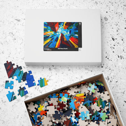 Colorful Cityscape Puzzle - Abstract Jigsaw Game for Fun Family Activity, Gift for Friend, Home Entertainment, Game Night Essential Puzzle The Puzzle Chest