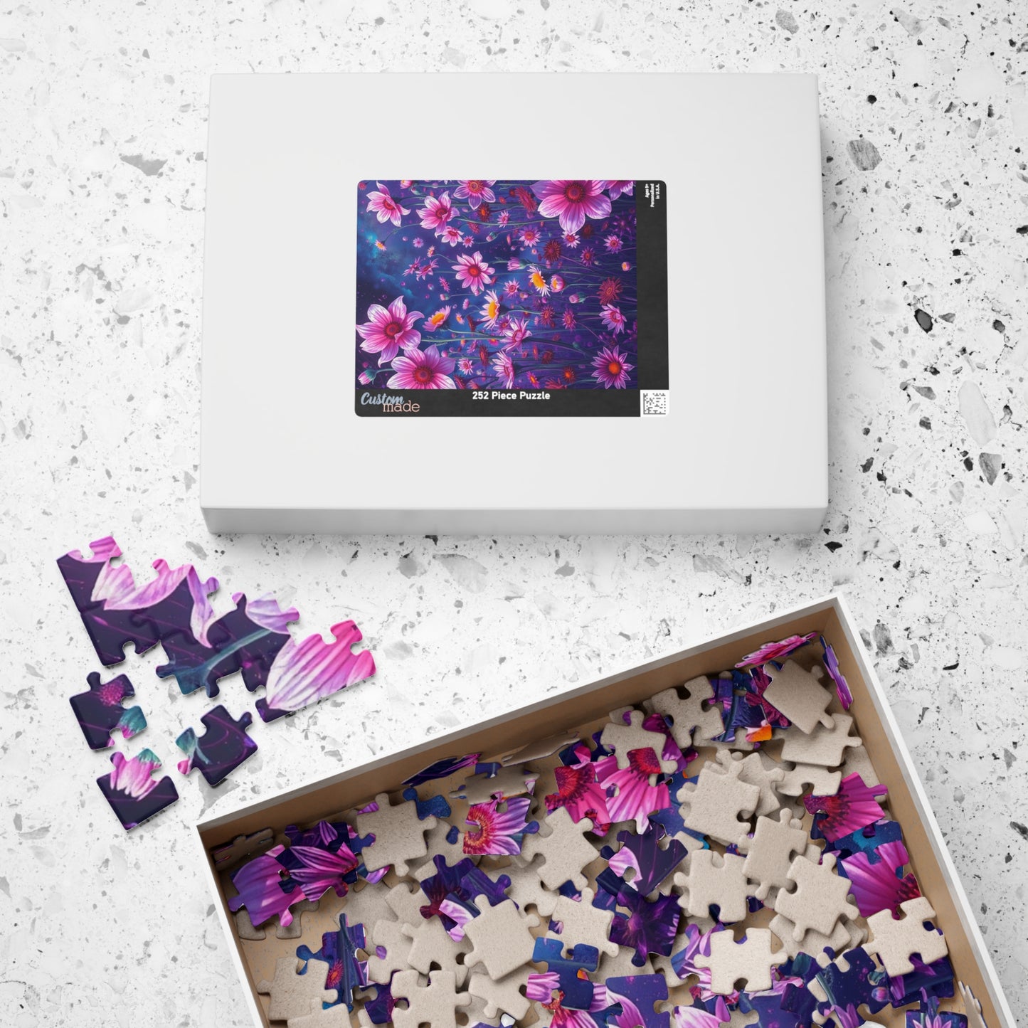 Floral Artwork Puzzle - 110, 252, 520, 1014-piece Flower Jigsaw Game for Adults, Gift for Flower Lovers, Mental Exercise for Seniors Puzzle The Puzzle Chest