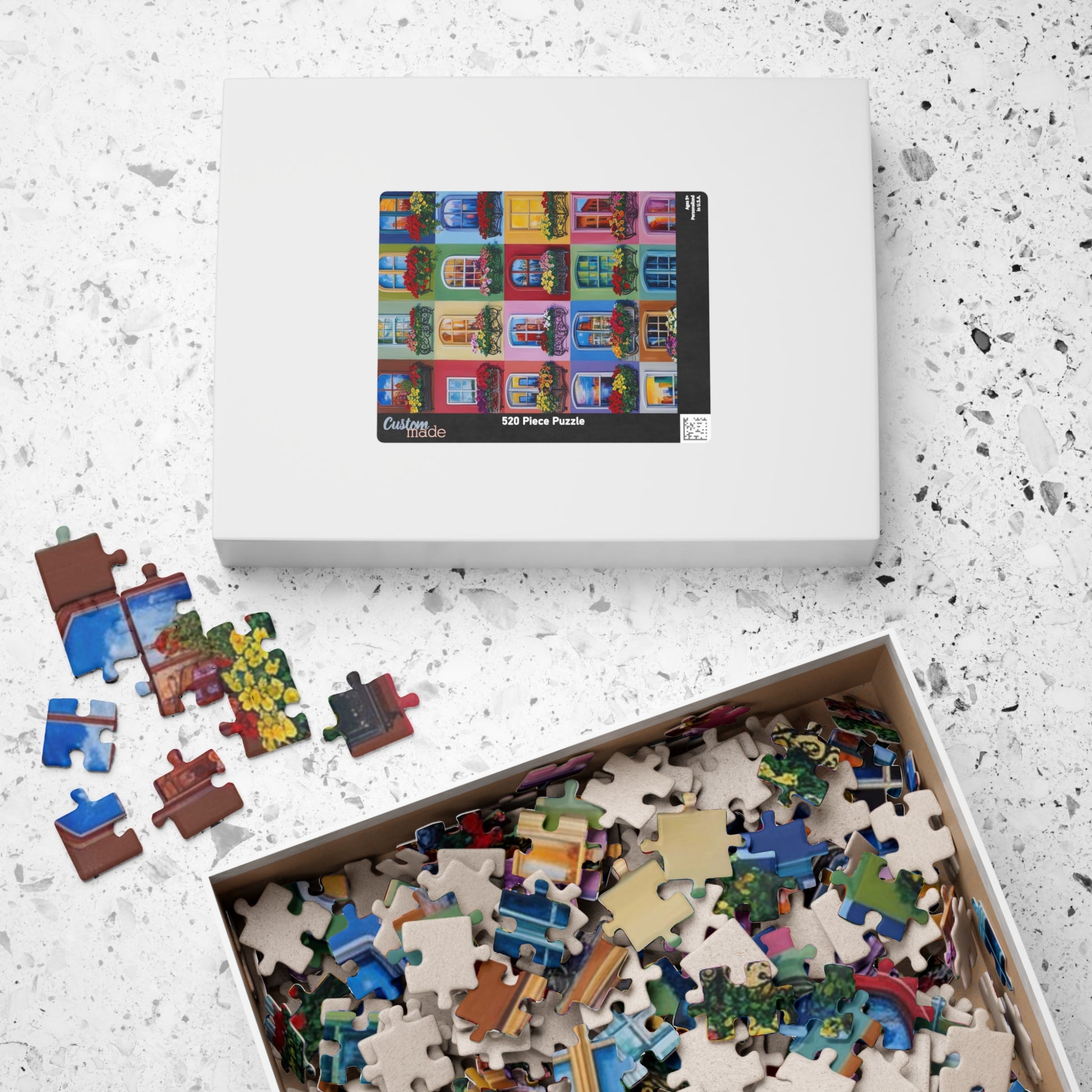 Floral Window Collage Puzzle, Colorful Jigsaw Adult Game for Home, Family or Solo Fun, Unique Puzzle Lover Gift, 110-1014 Piece Puzzle The Puzzle Chest