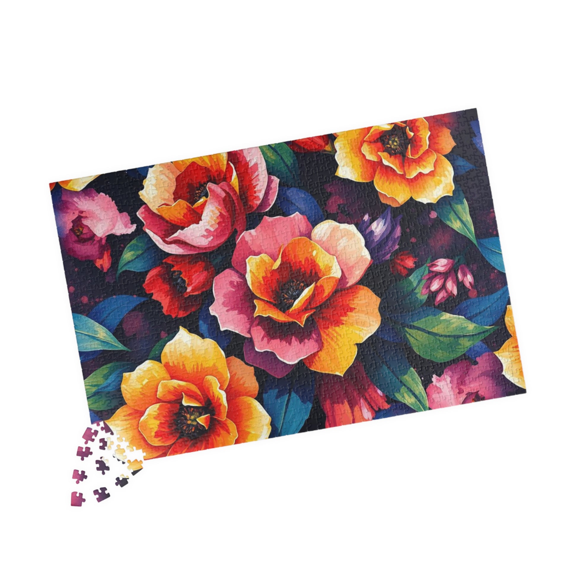 Floral Puzzle Artwork - 110, 252, 520, 1014-piece Jigsaw Games for Family Time, Gift for Friends, Home Entertainment, Art Lovers Puzzle The Puzzle Chest