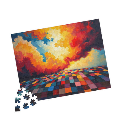 Vibrant Landscape Puzzle - Colorful Abstract Jigsaw Game for Adults, Art Puzzle Puzzle The Puzzle Chest