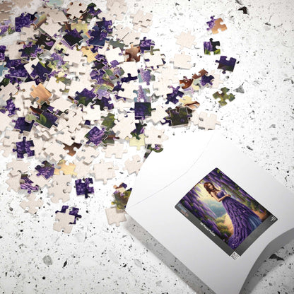 Lady of the Wisteria Arch - Dreamy Floral Garden Jigsaw Puzzle, Floral Puzzle Gift for Flower Lover