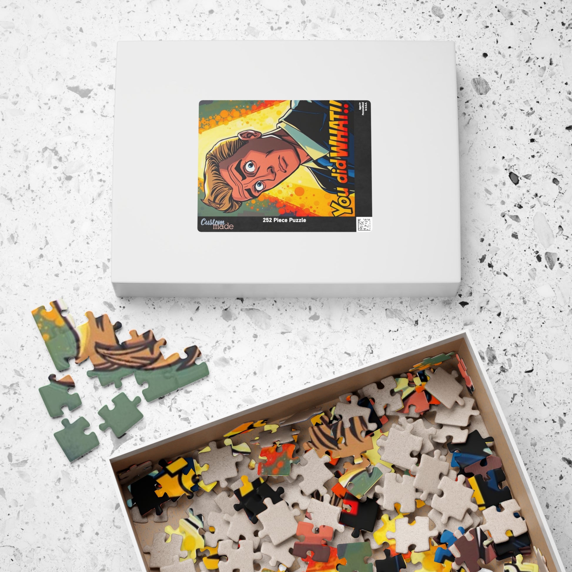 Comic Style Pop Art Jigsaw Puzzle - You Did What!!, Fun Family Game, Gift for Puzzle Lovers, Mindful Home Entertainment, Party Activity Puzzle The Puzzle Chest