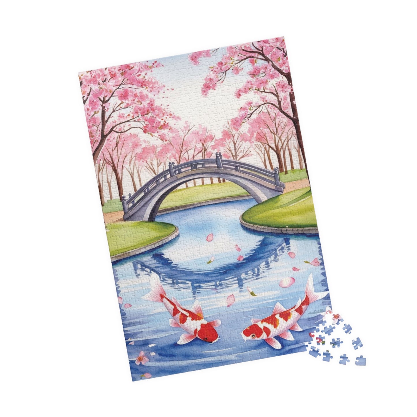 Jigsaw Puzzle, Japanese Cherry Blossom Park, 110 252 520 1014-Piece, Relaxing Hobby Gift, Meditation Activity, Mindfulness DIY Craft, Spring Puzzle The Puzzle Chest