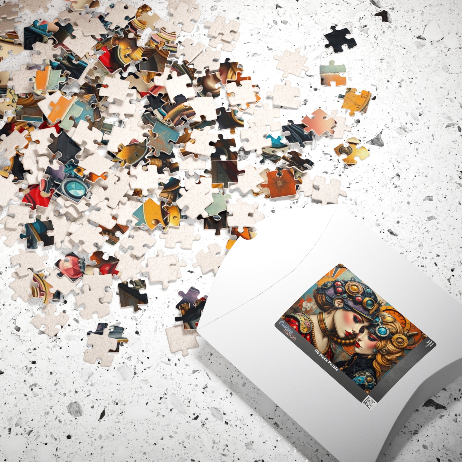 Steampunk Jigsaw Puzzle, Home Entertainment, Mindfulness Activity, Creative Gift Idea for Art Lovers, Vintage Aesthetic, Family Indoor Game Puzzle The Puzzle Chest