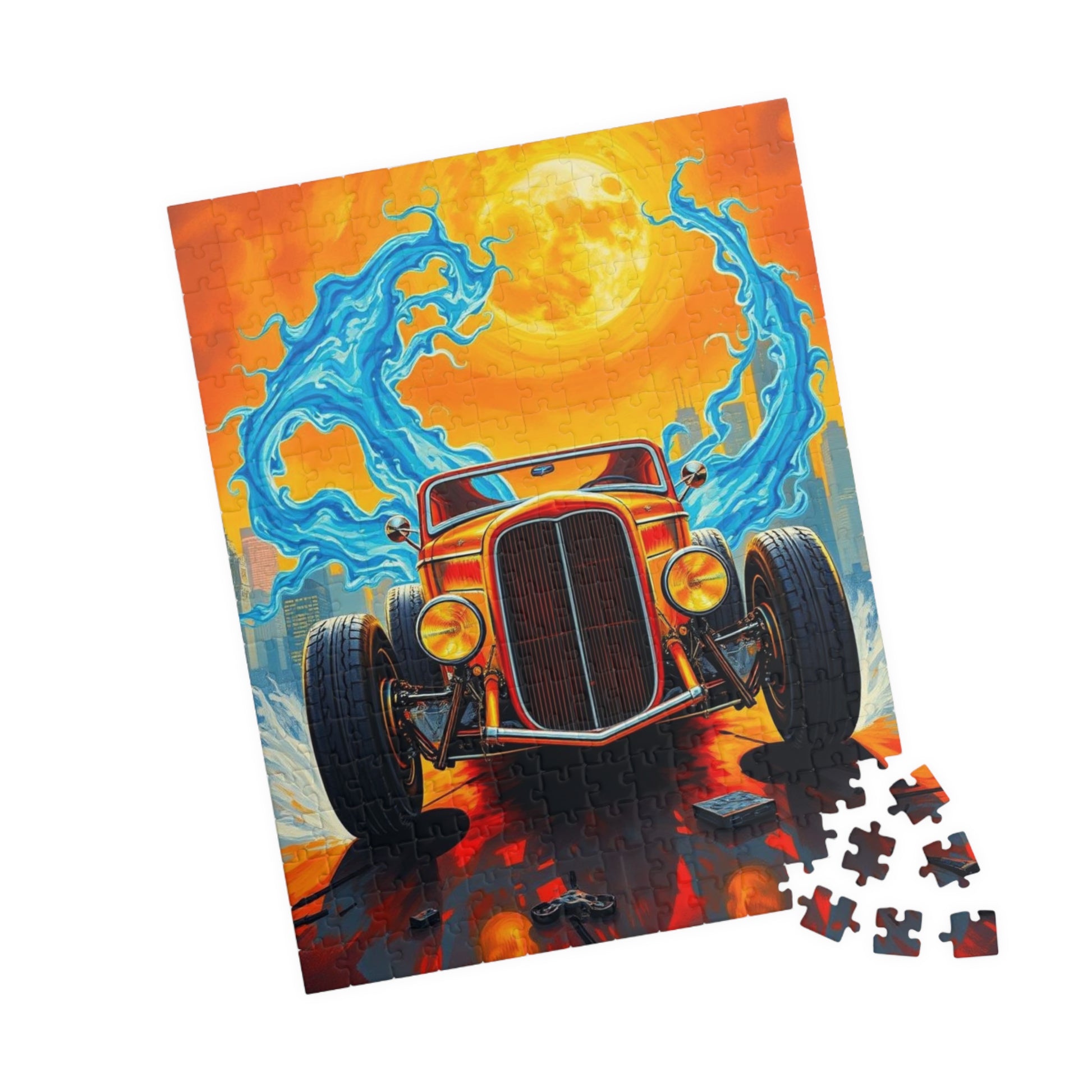 Vintage Car Puzzle - Retro Classic Automobile Artwork, Nostalgic Vehicle Puzzle The Puzzle Chest