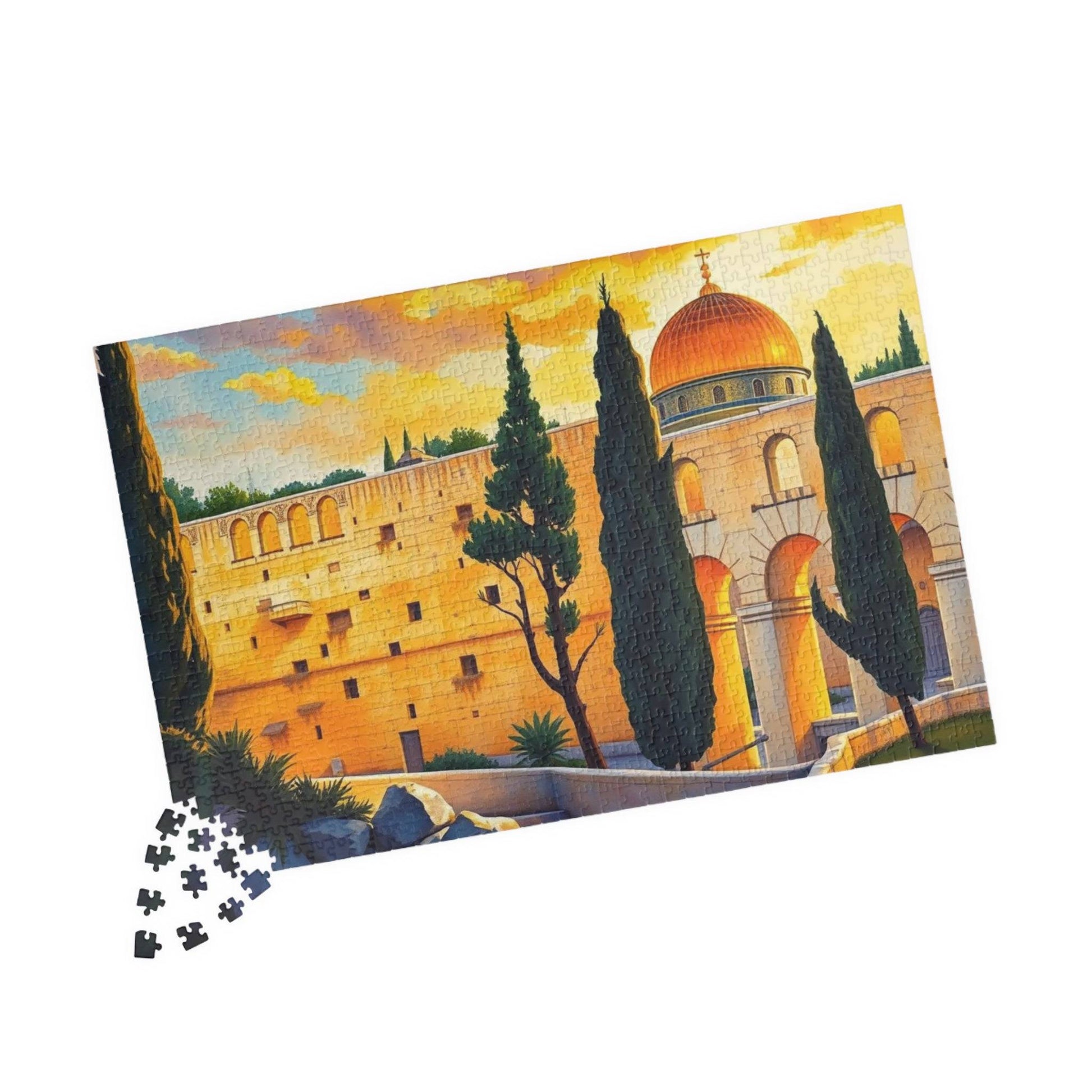 Western Wall Jigsaw Puzzle of Historic Landmark in Jerusalem Israel 1014 pcs (Horizontal) Puzzle The Puzzle Chest