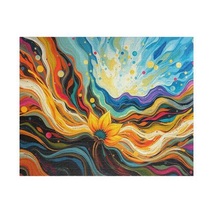 Colorful Abstract Landscape Puzzle | Fun Home Entertainment, Gift for Puzzle Lovers, Family Game Night, Mindfulness Brain Teaser 520 pcs (Horizontal) Puzzle The Puzzle Chest