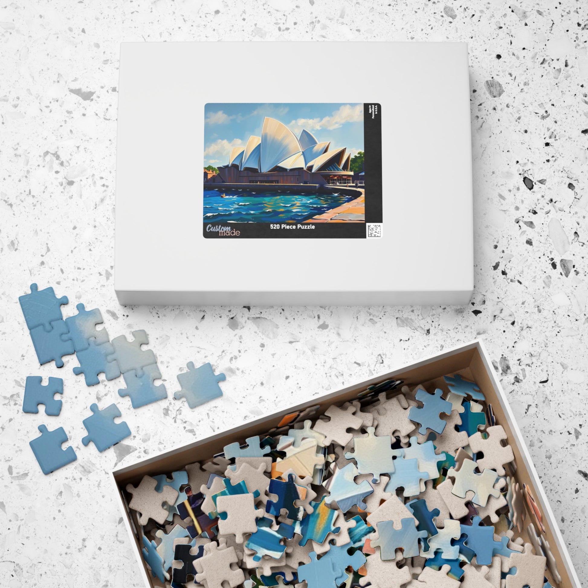 Sunny Day Sydney Opera House Puzzle, Famous Landmark Jigsaw Game, Art Lovers and Enthusiasts, Unique Gift for Traveler, Entertaining Pastime Puzzle The Puzzle Chest