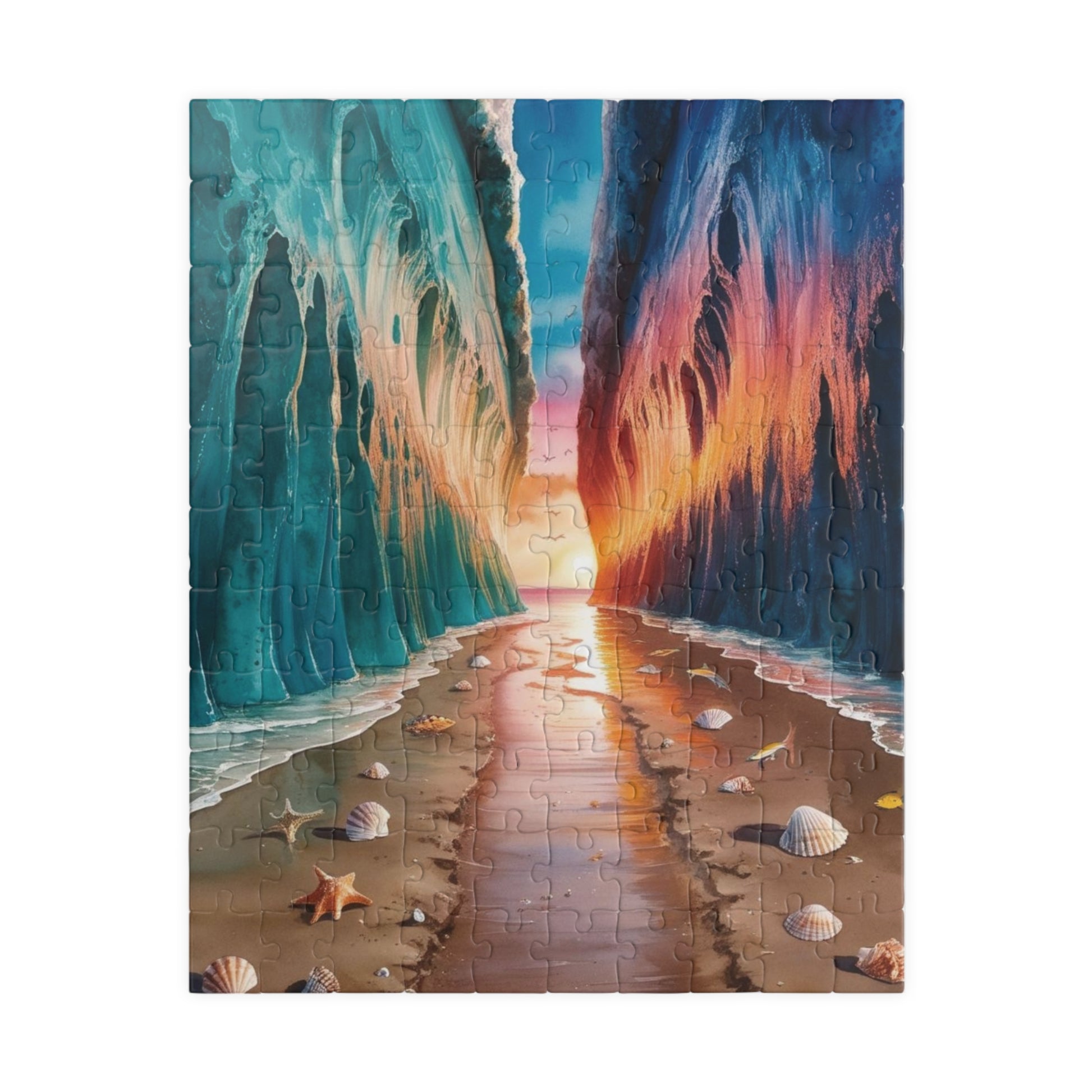 Religious Christian Puzzle: Parting of the Red Sea, Biblical Scene Jigsaw, Educational Activity, Family Game Night, Best Unique Gift, Hobby 110 pcs (Vertical) Puzzle The Puzzle Chest