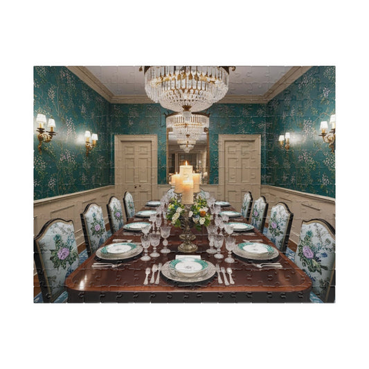 Elegant Vintage Dining Room Puzzle, Family Game Night Activity, Perfect Gift for Puzzle Enthusiast, 110/252/520/1014-piece, Fun HomeDecor