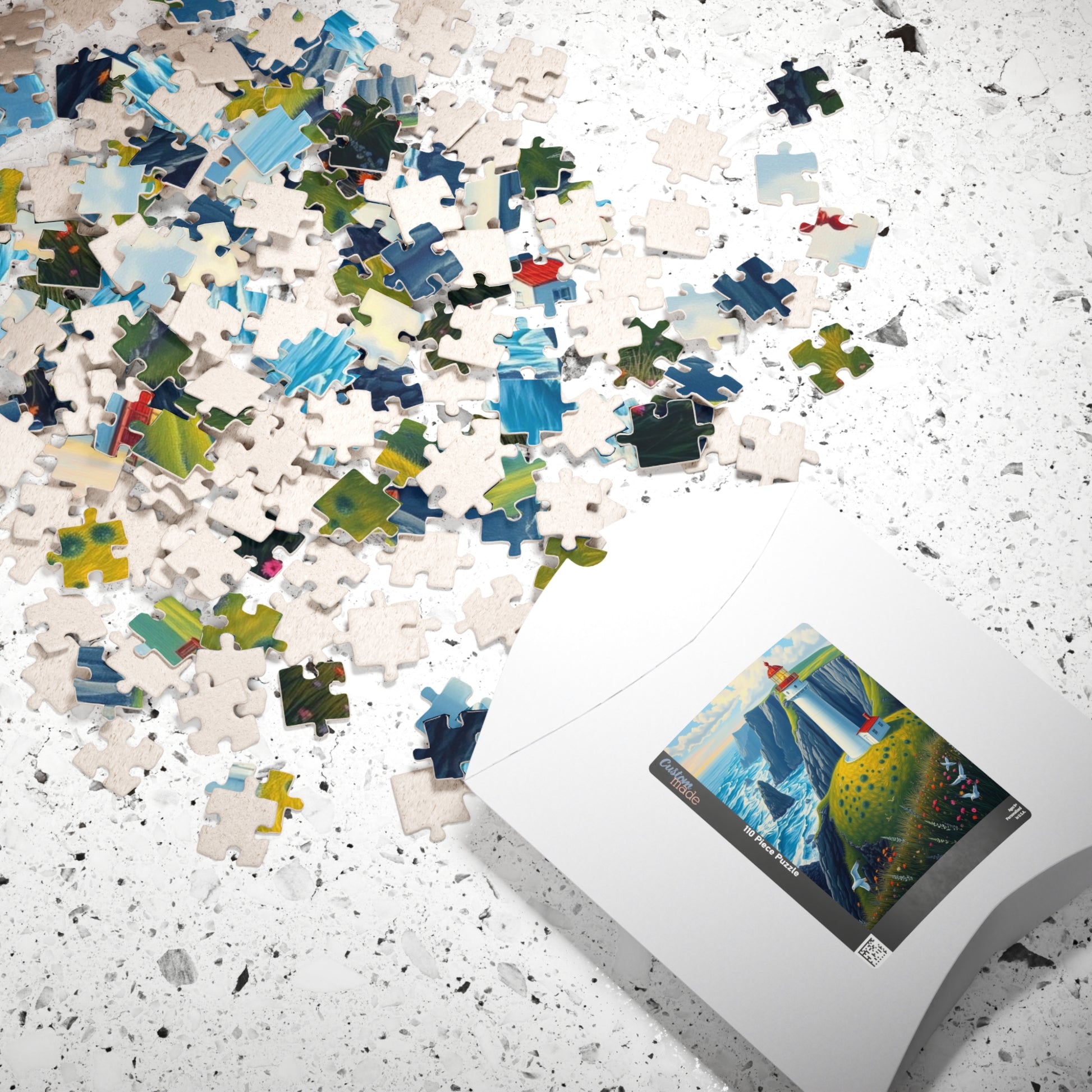 Lighthouse Puzzle - 110 252 520 1014-Piece, Coastal Decor, Gift for Puzzle Lovers, Ocean Scene Challenge, Family Activity Puzzle The Puzzle Chest