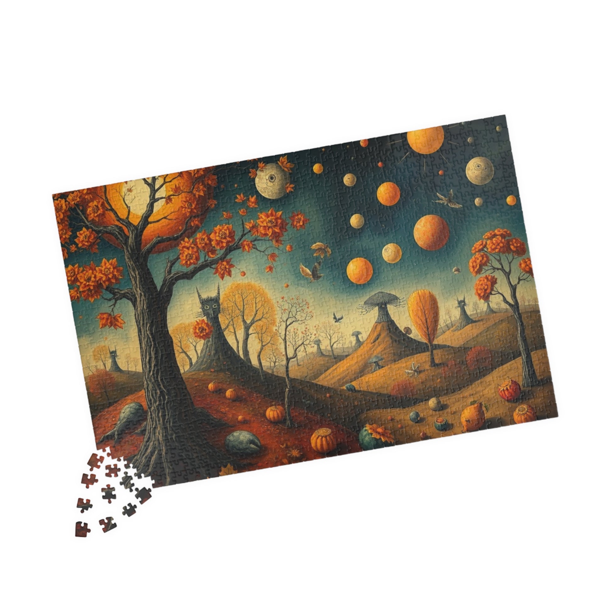 Autumn Celestial Puzzle - 110, 252, 520, 1014-piece, Fall Jigsaw Game for Home Entertainment Solo Fun Family Game Night, Unique Mindful Gift Puzzle The Puzzle Chest