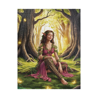 Forest Nymph Jigsaw Puzzle, Mythical Creature Woodland Tabletop Game, Fantasy Lover Gift, Relaxing Hobby, Mindfulness Activity, Nature 252 pcs (Vertical) Puzzle The Puzzle Chest