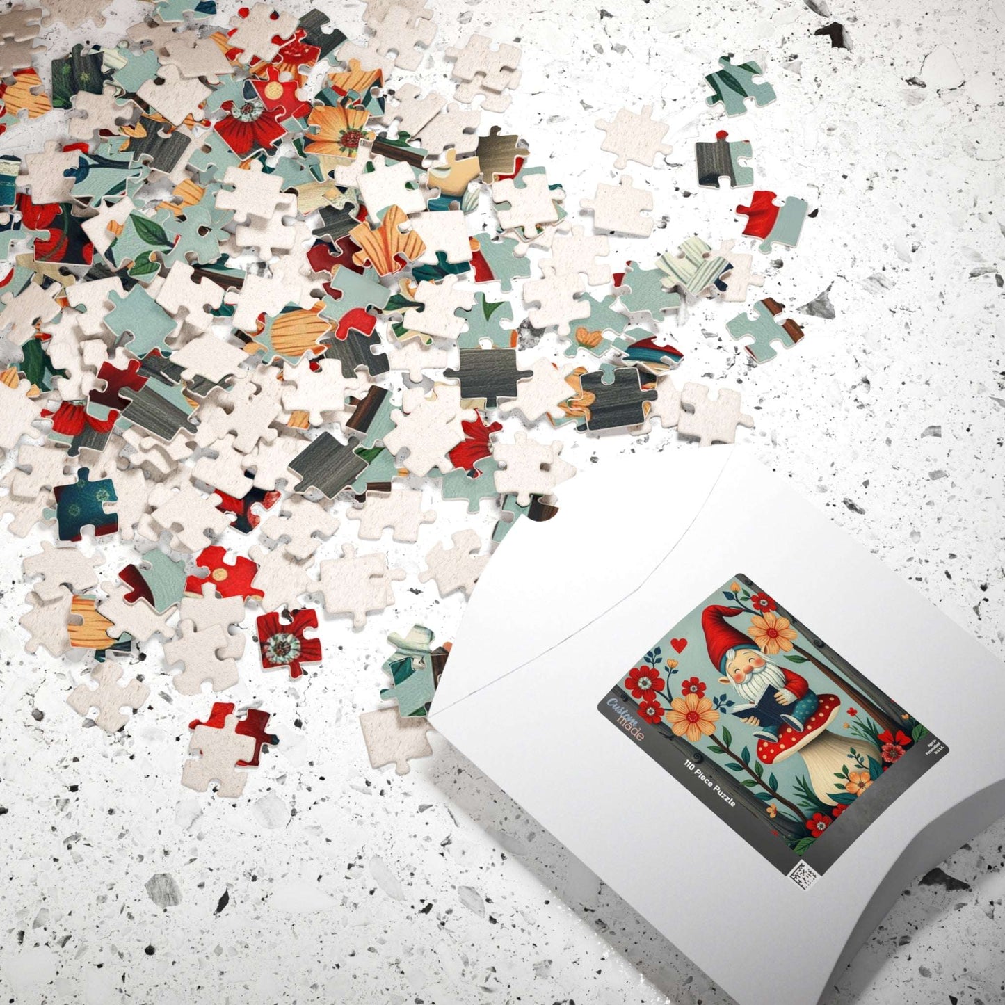 Nordic Gnome Reading Storybook – Scandinavian Folk Forest Dwarf Jigsaw Puzzle Puzzle The Puzzle Chest