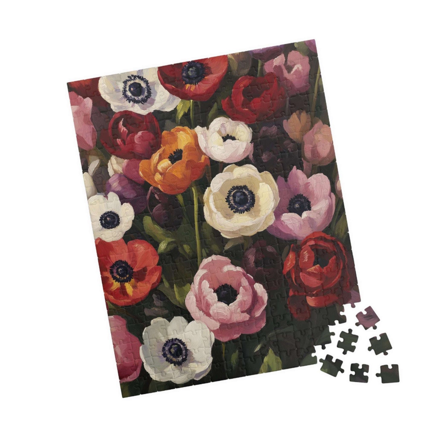 Anemone Floral Illustration Puzzle | Flower Jigsaw 110-1014 Pieces