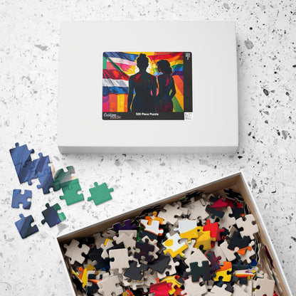 Shine Through Jigsaw Puzzle - A Puzzle of Pride, Pride Flags Puzzle, 110-1014 Piece Jigsaw for Family Fun, LGBTQ+ Gift, Group Activities Puzzle The Puzzle Chest
