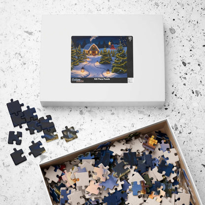 Christmas Tree Farm Puzzle, Cozy Winter Snowy Cabin Landscape Jigsaw Game, Family Game Night, Festive Decor, 110-1014 Pieces, Mindful Gift Puzzle The Puzzle Chest