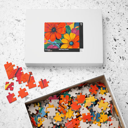 Vibrant Floral Jigsaw Puzzle, Perfect Gift for Nature Lovers, Family Fun Game Nighht, Adult Indoor Entertainment, Brain Teaser Puzzle The Puzzle Chest