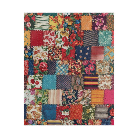Floral Patchwork Collage Puzzle, Colorful Jigsaw Game, Fun Family Activity, Unique Gift, Home Decor, Meditation Tool, 110/252/520/1014-piece 520 pcs (Vertical) Puzzle The Puzzle Chest