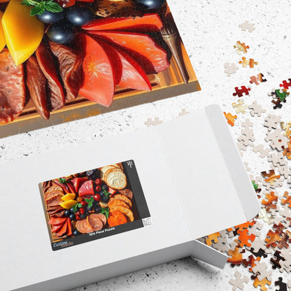 Gourmet Charcuterie Jigsaw Puzzle, Food Lover Gift, Family Game Night Brain Teaser, Unique Home Entertainment, Kitchen Table Activity Puzzle The Puzzle Chest