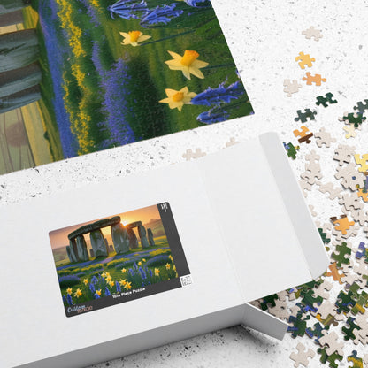 Stonehenge Sunrise Puzzle - 110, 252, 520, 1014-Piece, Famous European Landmark Jigsaw, Mind Game, Meditation Activity, Gift Puzzle The Puzzle Chest