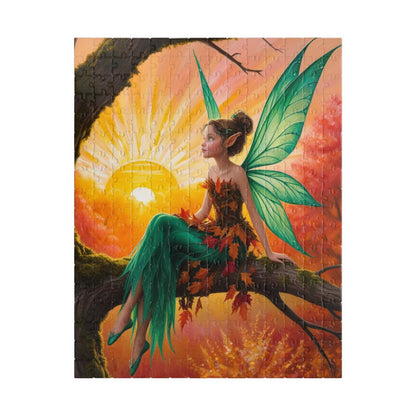 Fairy Jigsaw Puzzle, Mystical Woodland Fairy Sunrise Scene, Ideal for Solo Fun or Family Activity, Fantasy Lover Holiday Birthday Gift for Friends 252 pcs (Vertical) Puzzle The Puzzle Chest