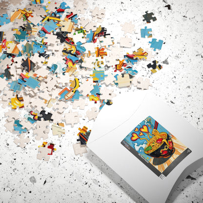 Heartfelt Noodle Puzzle, 110-1014 Piece Pop Art Jigsaw Puzzle for Fun Family Game, Cozy Night In, Unique Gift Idea for Holiday Birthday Puzzle The Puzzle Chest