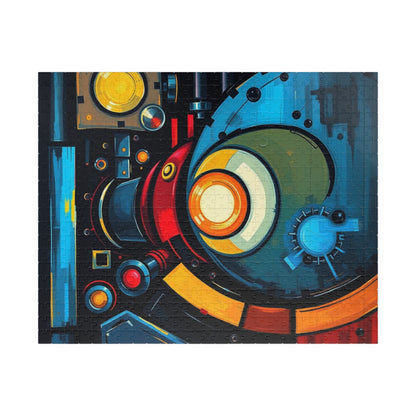 Vibrant Abstract Puzzle, Fun Family Jigsaw Game, Unique Gift for Art Lover 520 pcs (Horizontal) Puzzle The Puzzle Chest