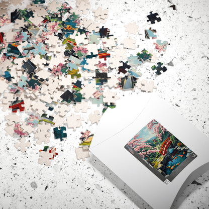 Serene Garden Puzzle, Relaxing Jigsaw for Nature Lovers, Unique Gift for Home, Mindfulness Activity, 1014-piece Puzzle Puzzle The Puzzle Chest