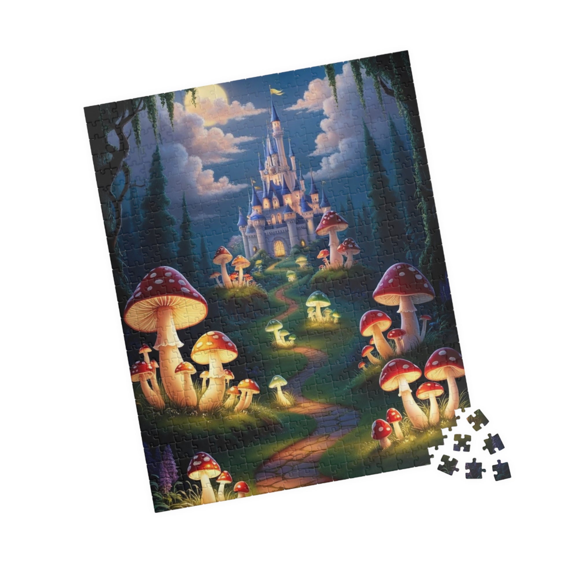 Fantasy Mushroom Castle Puzzle, Enchanting 110-1014 pieces, Perfect for Family Game Night, Ideal Gift for Puzzle Lovers Puzzle The Puzzle Chest