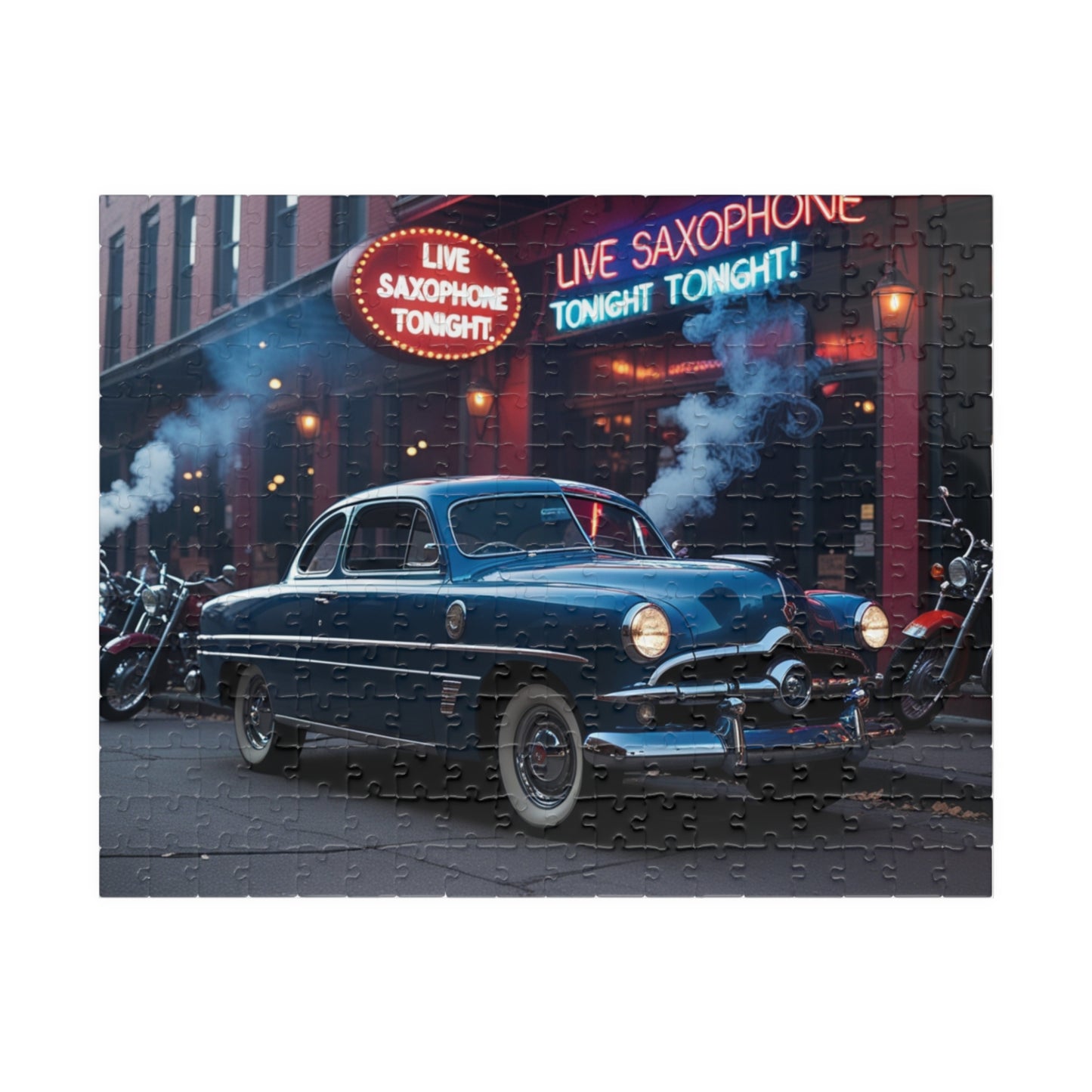 Vintage Car Puzzle - Classic 1949 Eight Coupe, Retro Auto Art, Nostalgic Vehicle 252 pcs (Horizontal) Puzzle The Puzzle Chest