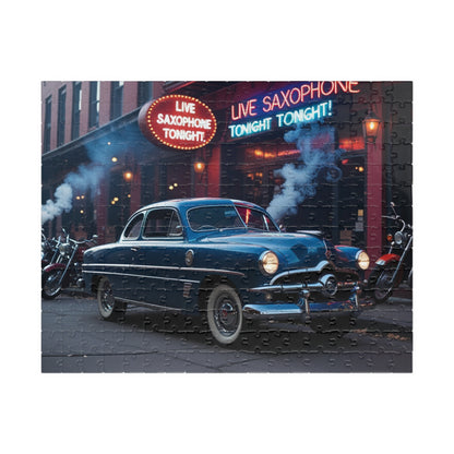 Vintage Car Puzzle - Classic 1949 Eight Coupe, Retro Auto Art, Nostalgic Vehicle 252 pcs (Horizontal) Puzzle The Puzzle Chest