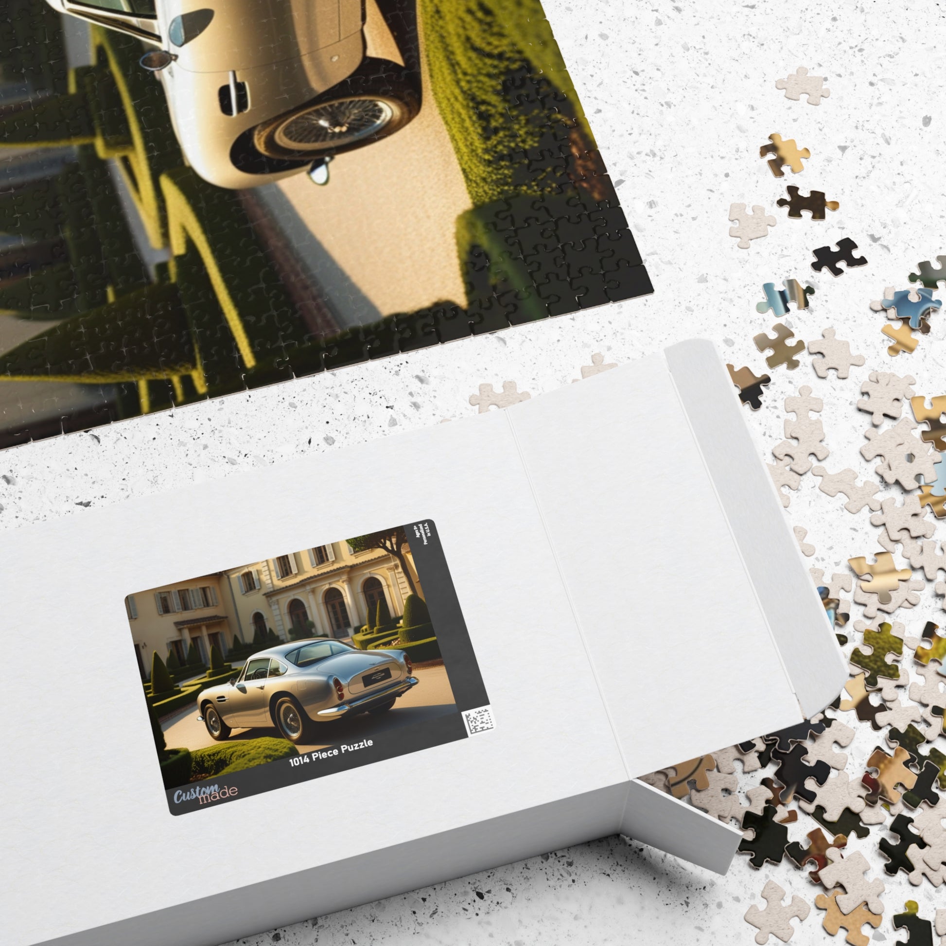 Vintage Car Puzzle - Silver 1965 Martin D85 Classic Auto Jigsaw Game Puzzle The Puzzle Chest