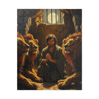 Religious Puzzle for Adults - Biblical Scene of Daniel in the Lions Den, Tranquil Gift for Puzzle Lovers, Mindfulness Hobby, Relaxation